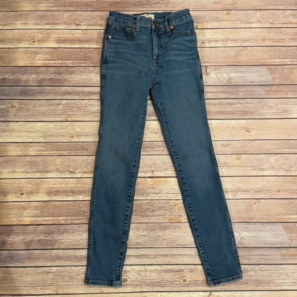 Madewell 10 Inch High Rise Skinny Jeans Medium Blue Wash M6286 Stretchy